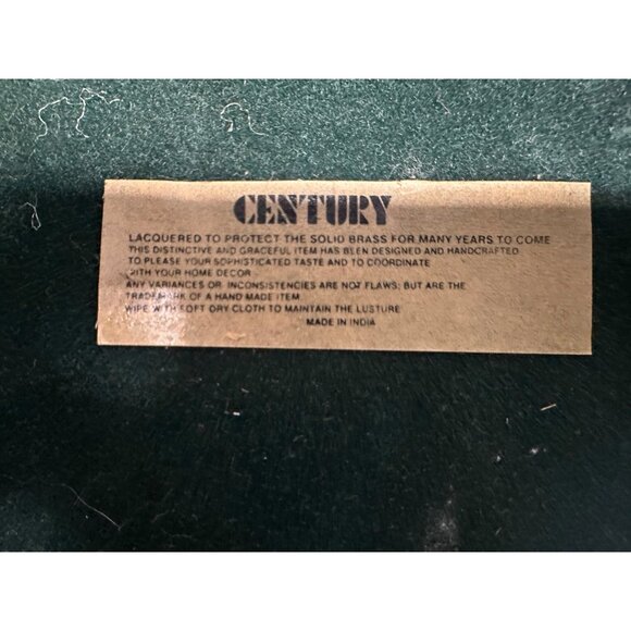 Vtg Solid Brass Century Candelabra Candlestick Holder Art Nouveau 11'' Tall - Picture 8 of 10